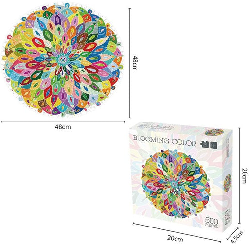 500 Pieces Blooming Color Puzzles for Adults Kids - Kidsplace.store