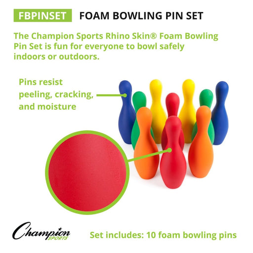 Colored Foam-Coated Bowling Pin Set - Kidsplace.store