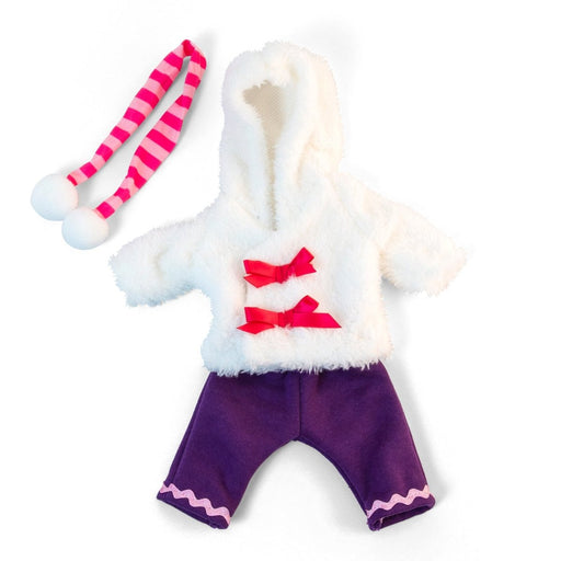 Doll Clothes, Fits 12-5/8" Dolls, Cold Weather White Fur Set - Kidsplace.store