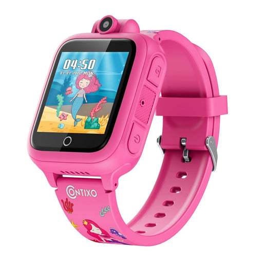 KW1 Smart Watch for Kids with Educational Games, HD Touch Screen, Camera, and MP3 Music Player, Pink - Kidsplace.store