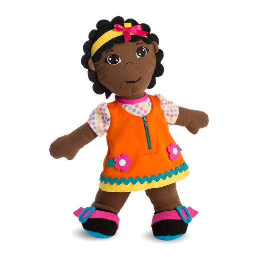 Multicultural Fastening Dolls, African Girl - Kidsplace.store