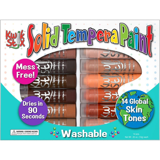 Tempera Paint Sticks Global Skin Tone Set, Pack of 14 - Kidsplace.store