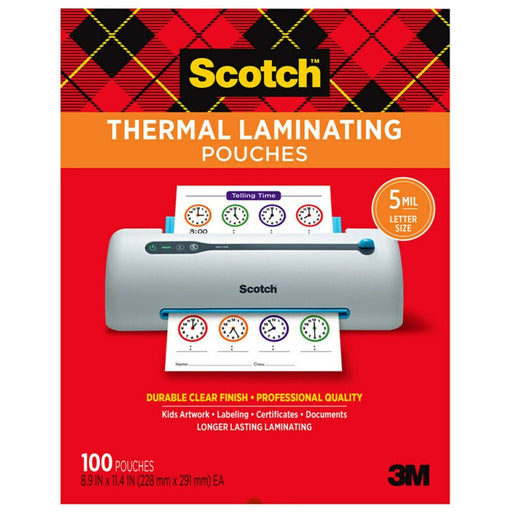 Thermal Laminating Pouches, 5 mil Size, Pack of 100 - Kidsplace.store