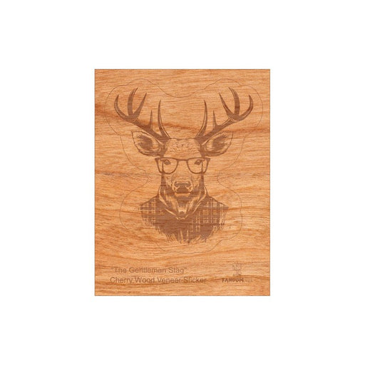 Wood Stag Sticker, Funny Hipster "The Gentleman" - Kidsplace.store