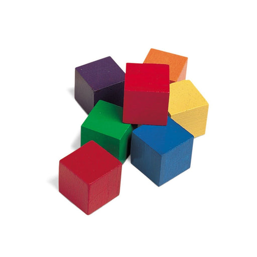 1" Wooden Color Cube, Set of 102 - Kidsplace.store