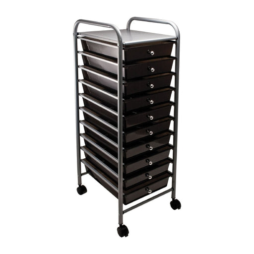 10 - Drawer Rolling Cart, Smoke - Kidsplace.store