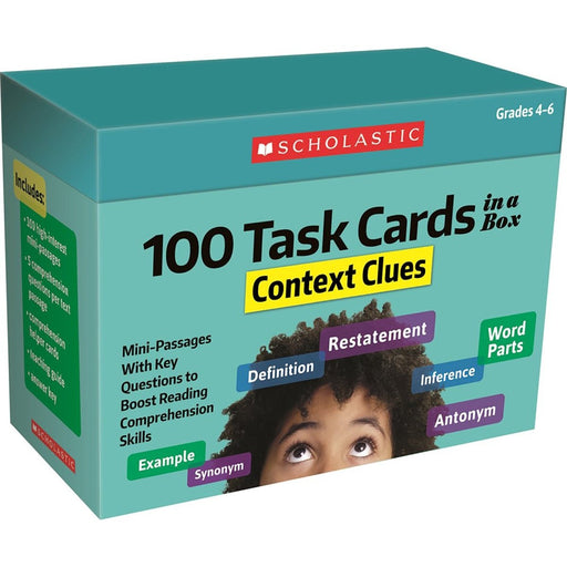 100 Task Cards in a Box: Context Clues - Kidsplace.store