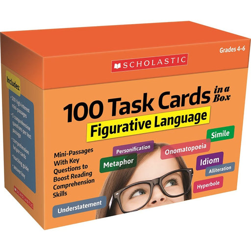 100 Task Cards in a Box: Figurative Language - Kidsplace.store