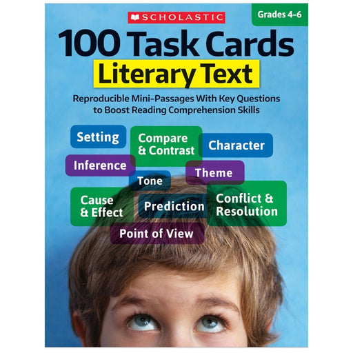 100 Task Cards: Literary Text Book, Grade 4-6, Pack of 2 - Kidsplace.store