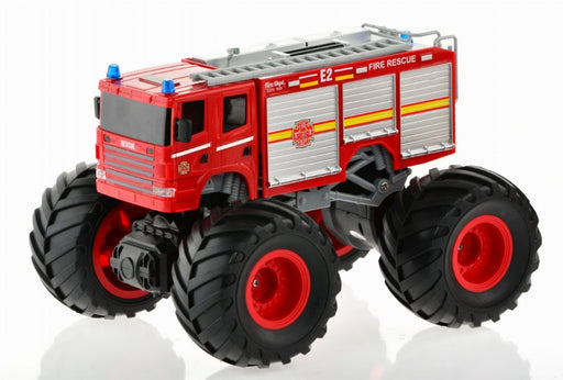 1:18 Big Wheel Racing Fire truck with Lights & Sounds - Kidsplace.store