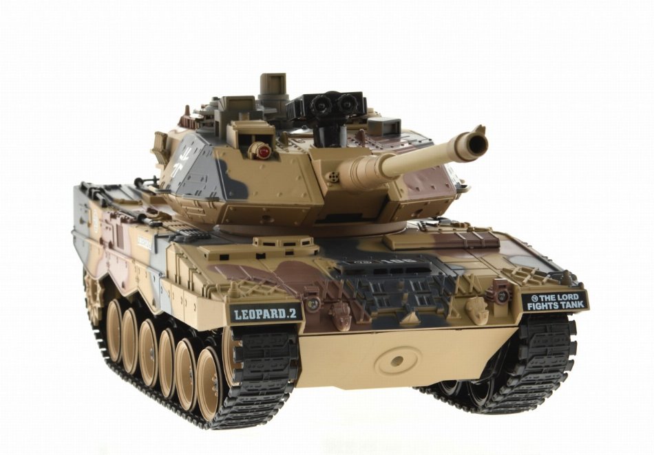 1:18 Scale German Leopard Ii Dark Camo With Airsoft Cannon - Kidsplace.store