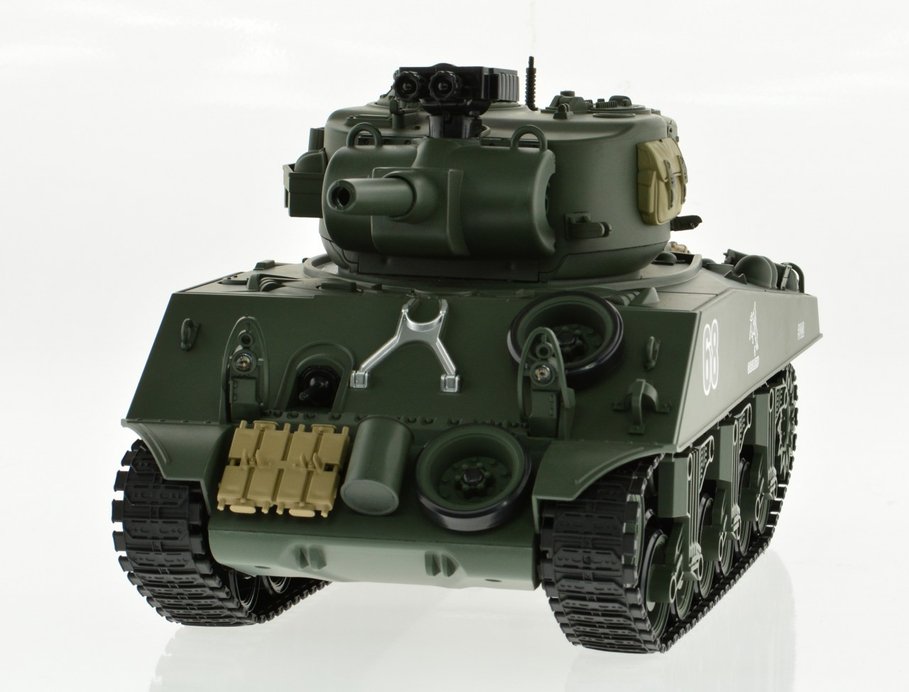 1:18 Scale Sherman With Airsoft Cannon - Kidsplace.store