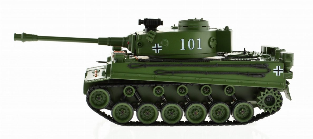 1:18 Scale Tiger Green With Airsoft Cannon - Kidsplace.store
