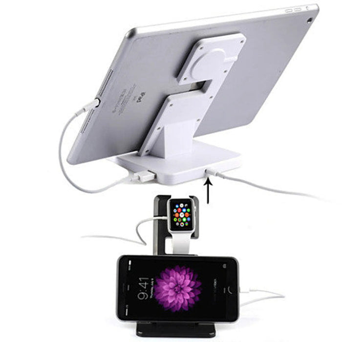 Apple iWatch and iPhone and iPad a Dual Charging Stand