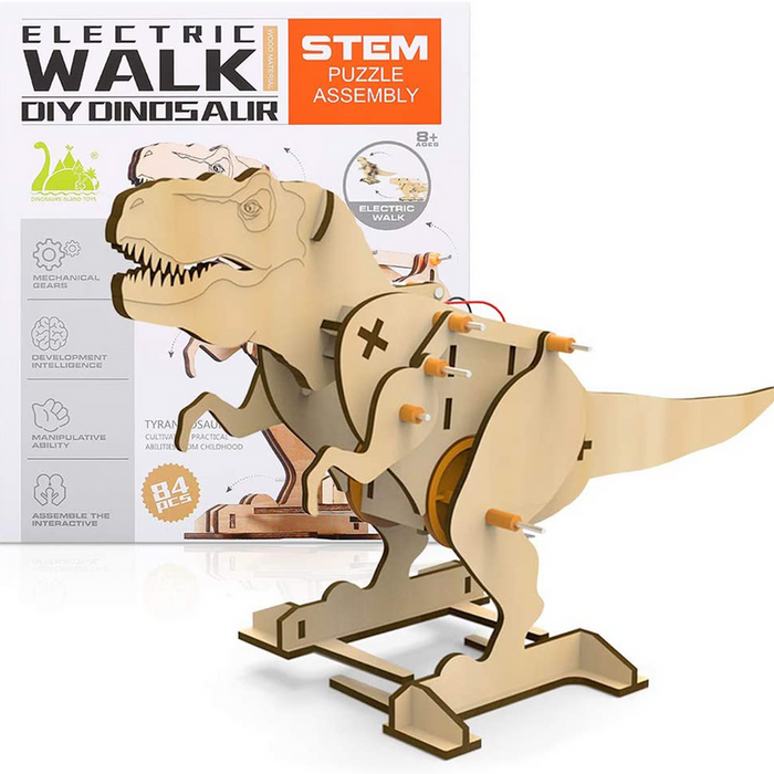 Tyrannosaurus DIY Electric Puzzle Assembly STEM Kit  84 pcs