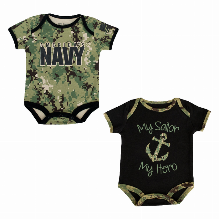 Navy NWU Baby Bodysuits