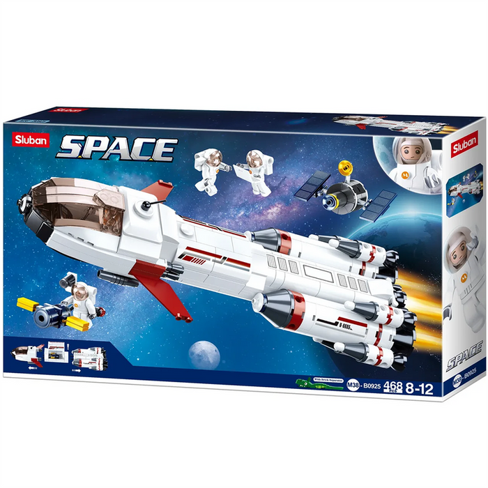 Saturn Space Expedition Rocket Building Brick Kit (468 pcs)