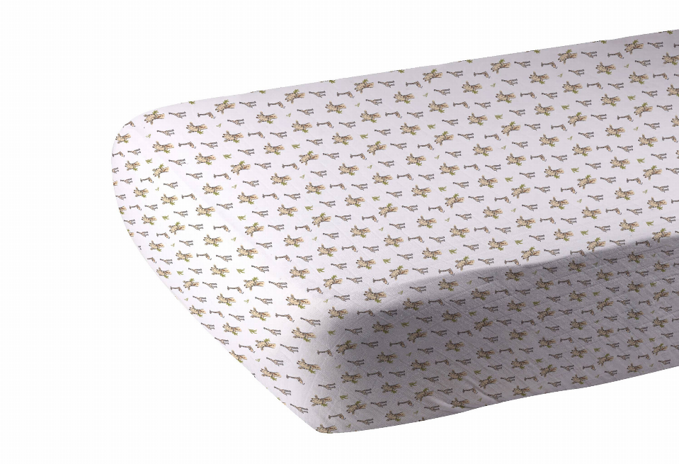 Hungry Giraffe Crib Sheet