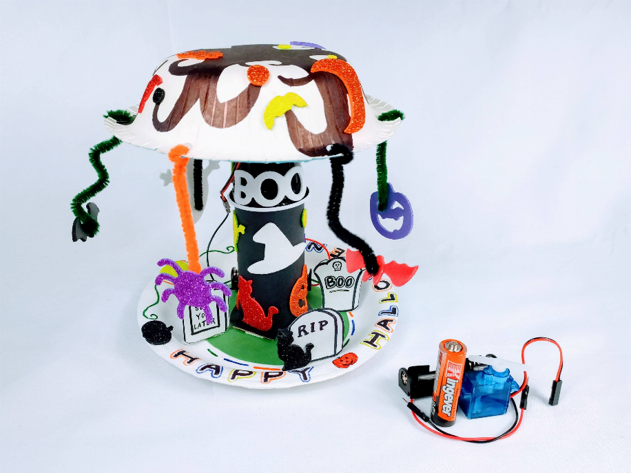 Halloween Spooky Tree Robot: Craft Tinker Kit For Kids