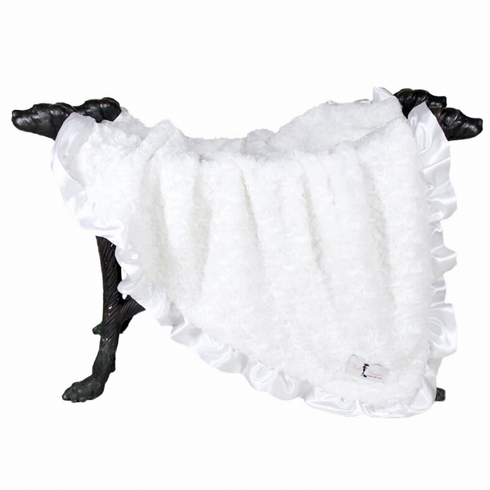 Ruffle Baby Dog Blanket