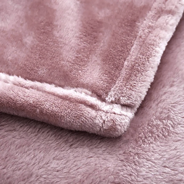 Rose Super Soft Plush Warm Cozy Bed Throw Flannel Blanket