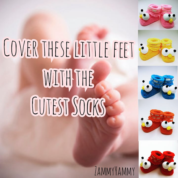 Googly Eye Infant Baby Booties