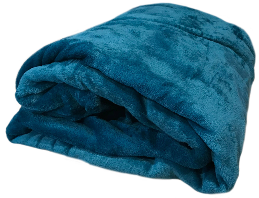 Turquoise Soft Plush Warm Cozy Bed Throw Flannel Blanket