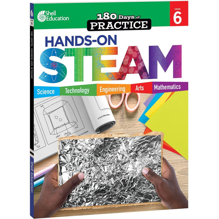 180 Days of Practice: Hands-On STEAM, Grade 6 - Kidsplace.store