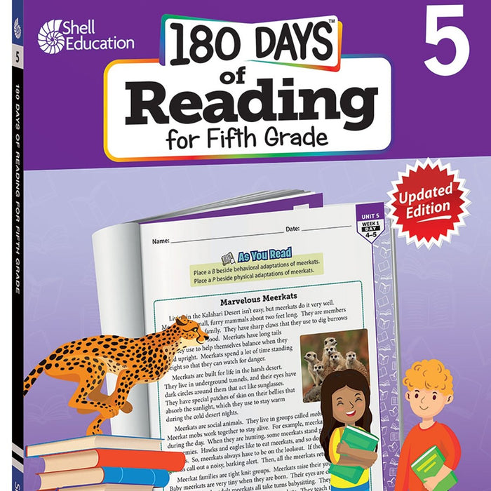 180 Days of Reading 2nd Edition, Grade 5 - Kidsplace.store