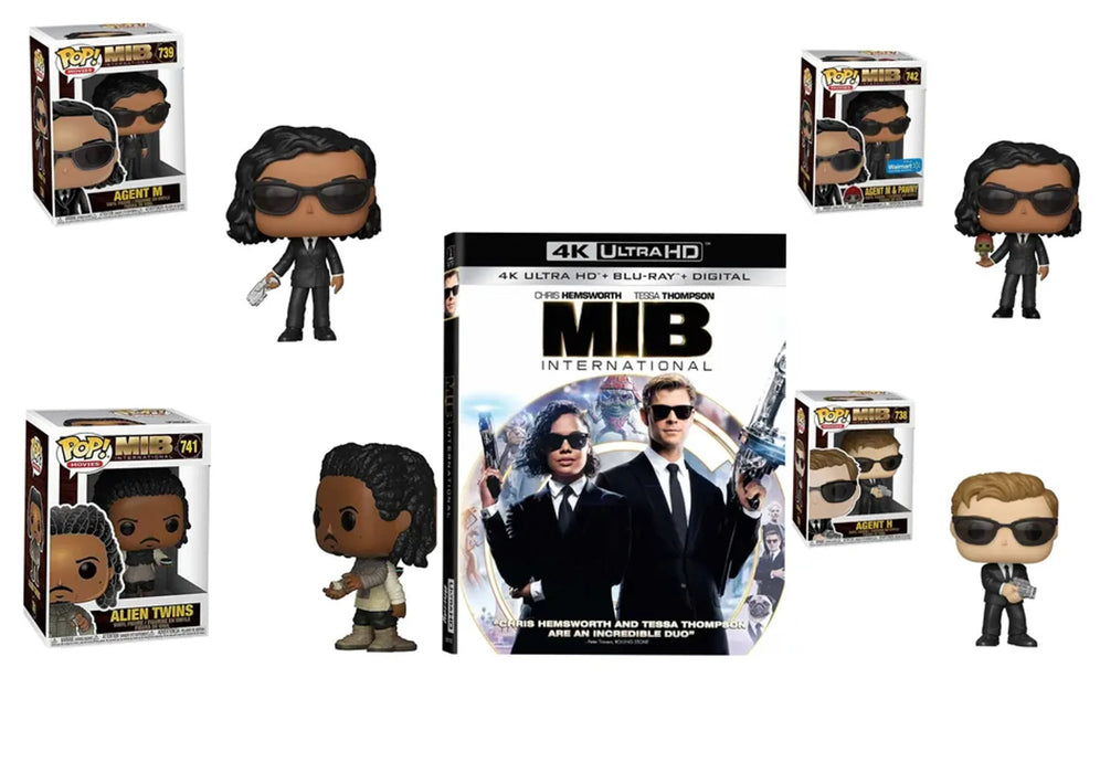 Men In Black International Funko Gift Set  (4K Ultra HD 4 Full-Size Funko Pops)