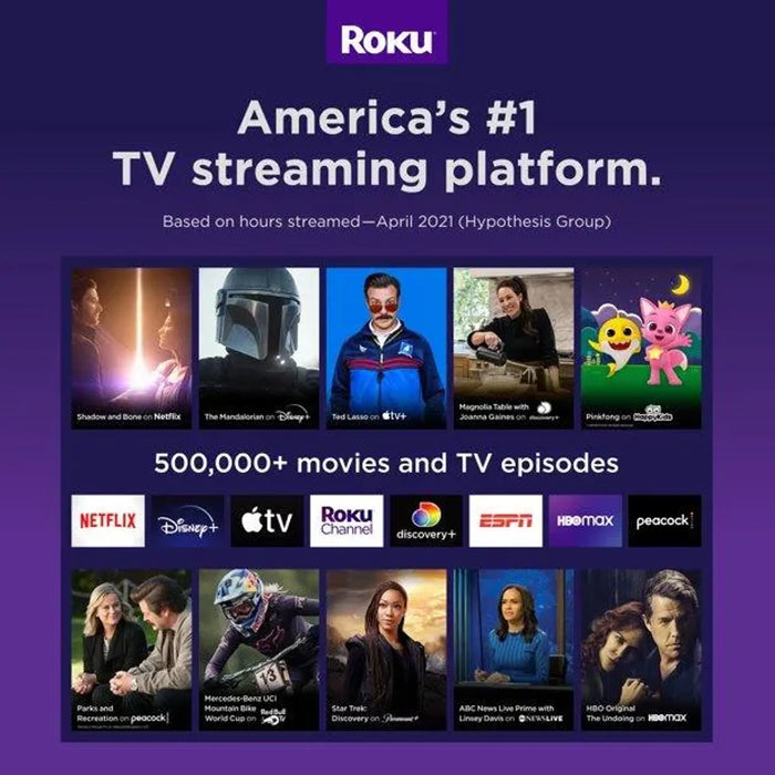 Roku LE HD Streaming Media Player with High Speed HDMI Cable and Simple Remote