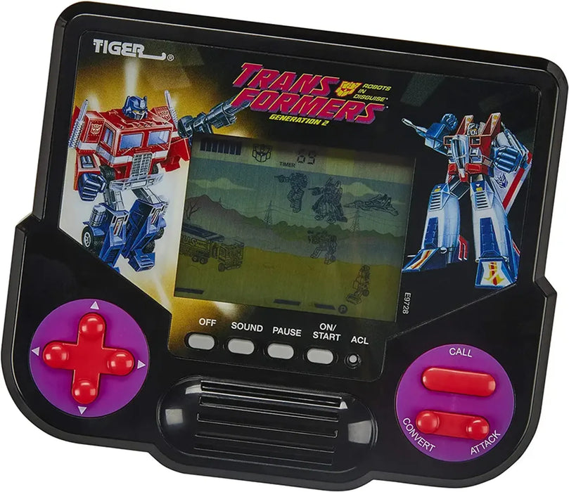 Tiger Electronics Transformers Robots in Disguise Generation 2 Electronic LCD Video Game Retro-Inspired 1 Player Handheld Game Ages 8 and Up