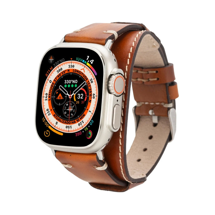 Fort Cuff Leather Bands for Apple Watch Ultra,8,7 and SE