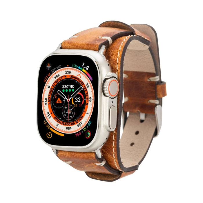 Fort Cuff Leather Bands for Apple Watch Ultra,8,7 and SE