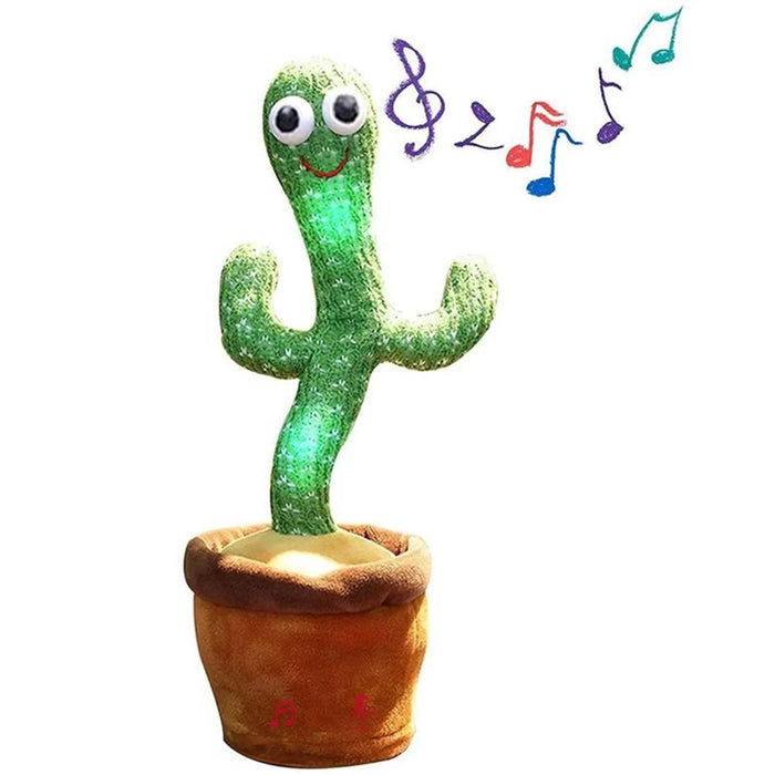 Dancing Cactus Mimicking Toy, USB Rechargeable, 120 Songs