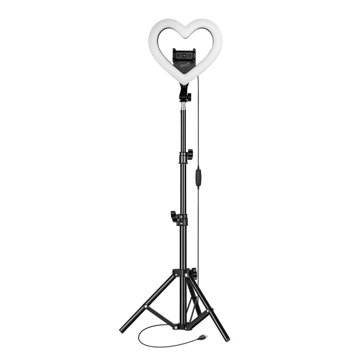 PRO Live Stream 10" Heart Shaped Selfie Ring Light (SC-2310SRH)