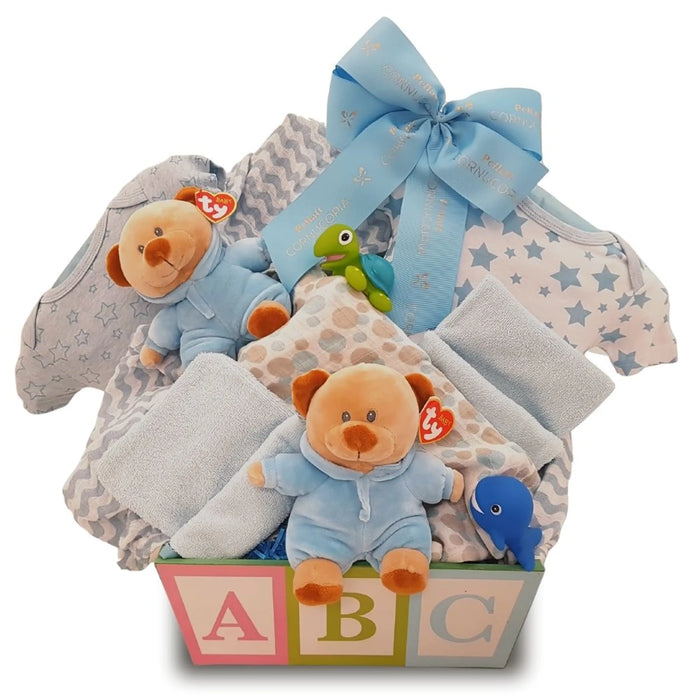 Double the Fun Twin Boys Gift Basket