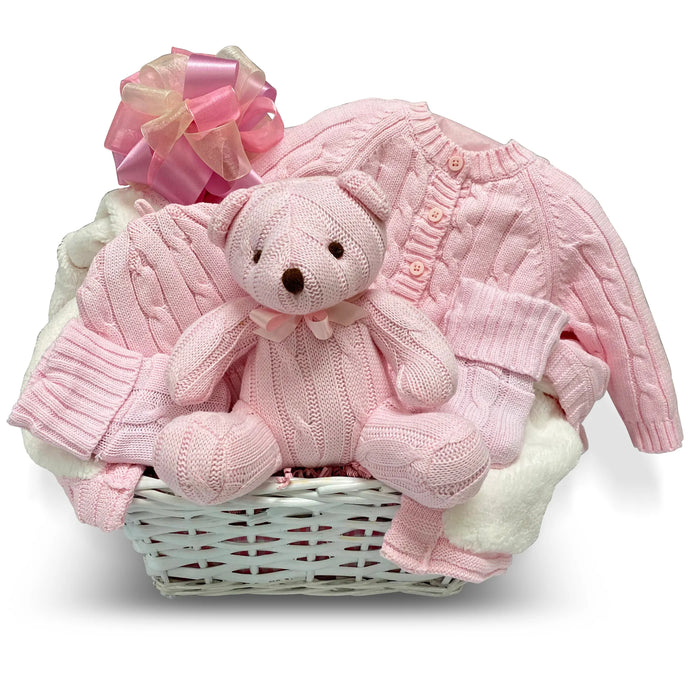 Pretty in Pink Baby Girl Gift Basket