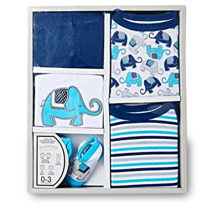 Baby Newborn Boy 5 Piece Gift Set