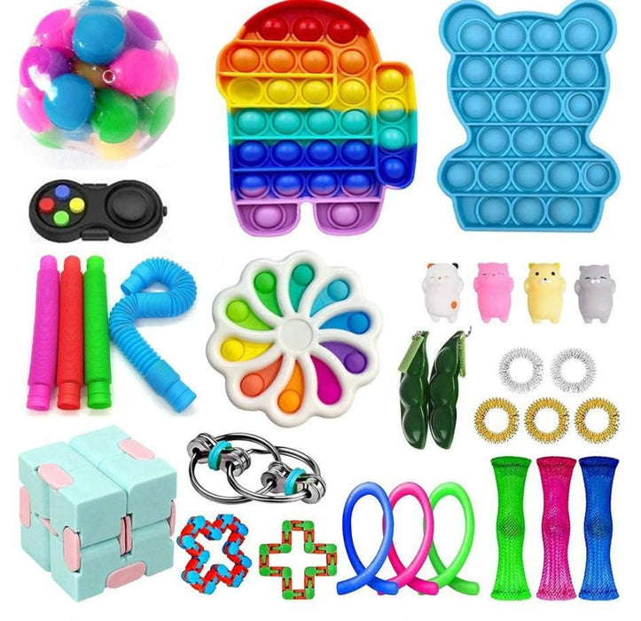 31 Piece Fidget Sensory Toy Set - Kidsplace.store