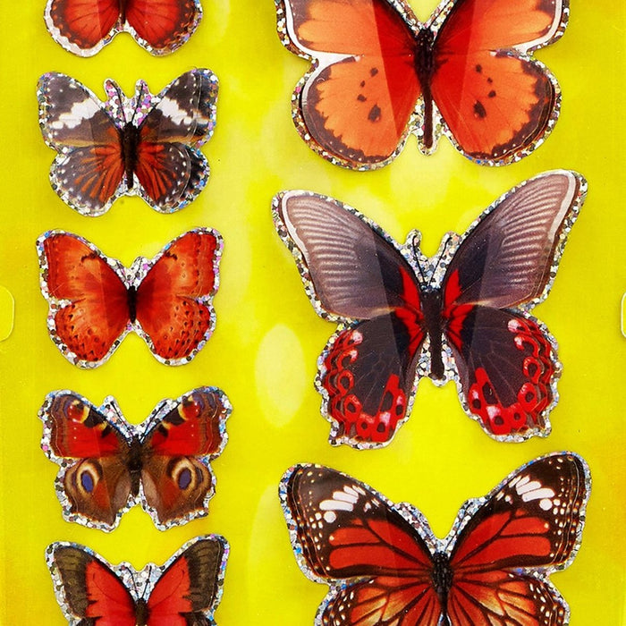 3D Butterfly Stickers BIG PACK, 8 Per Pack, 6 Packs - Kidsplace.store