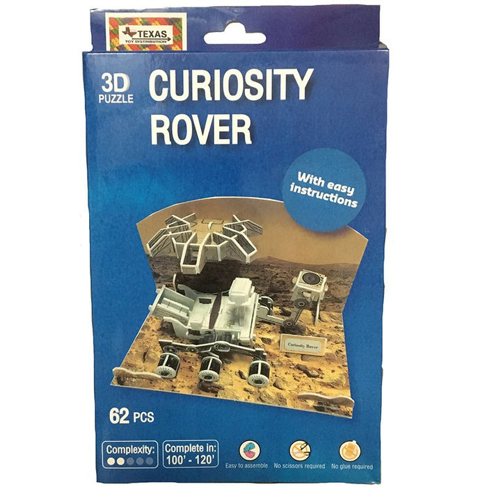 3D NASA Puzzle Curiosity Rover (62pcs) - Kidsplace.store