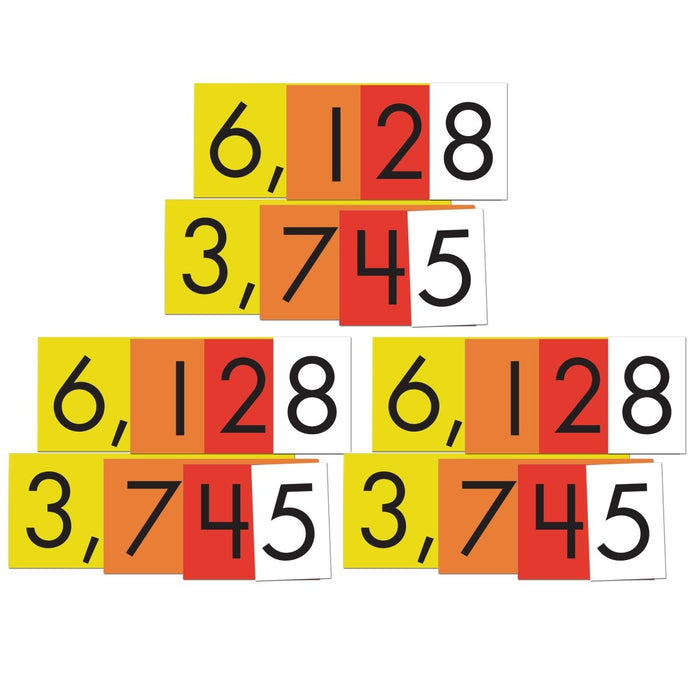 4-Value Whole Numbers Place Value Cards Set, 40 Cards Per Set, 3 Sets - Kidsplace.store