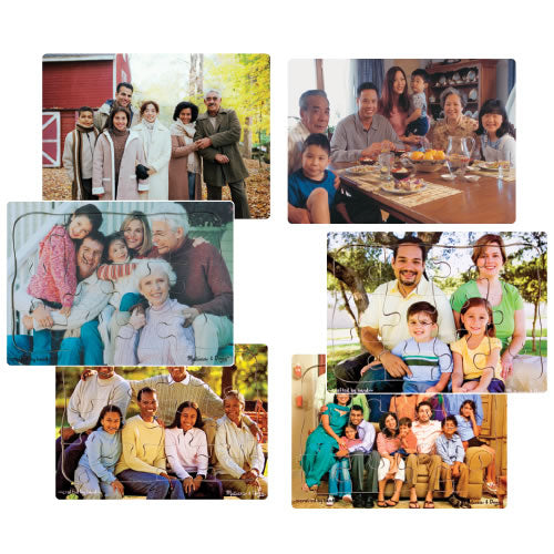 Multi-Cultural Family Puzzle, Set of 6