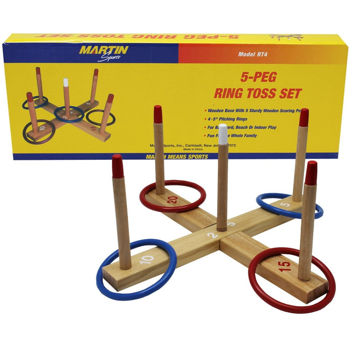 5-Peg Ring Toss Set - Kidsplace.store