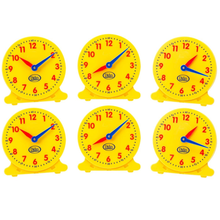 5" Student Clocks, Set of 6 - Kidsplace.store