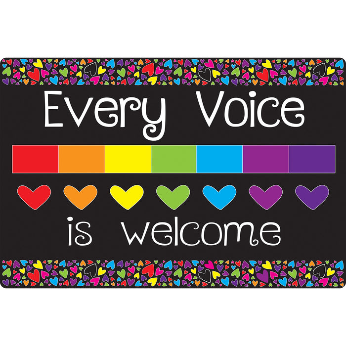 Computer Mouse Pad, 8" x 10", Every Voice is Welcome Here, Pack of 6