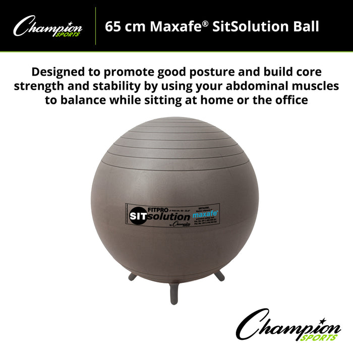 MAXAFE® Sitsolution 65cm Ball with Stability Legs