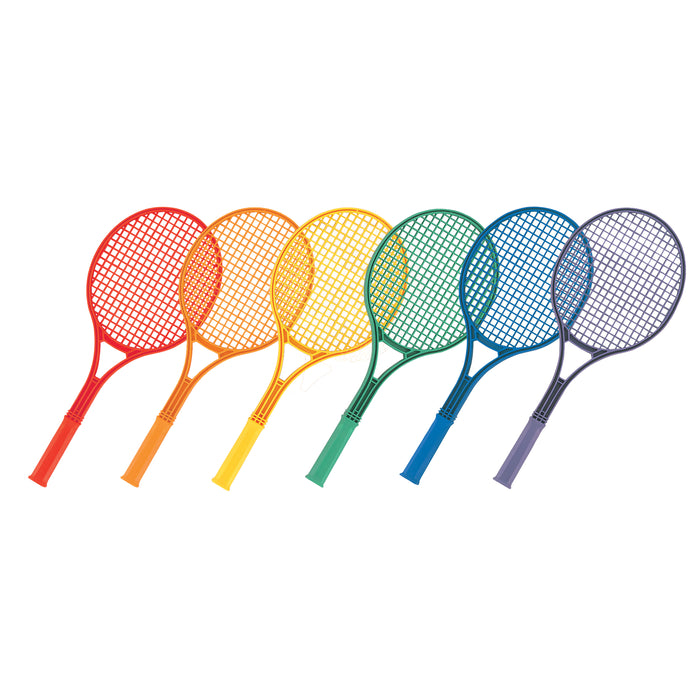 Plastic Tennis Racket Set, 6 Assorted Colors