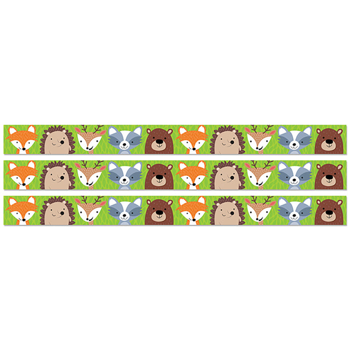 Woodland Animals EZ Border, 48 Feet Per Pack, 3 Packs